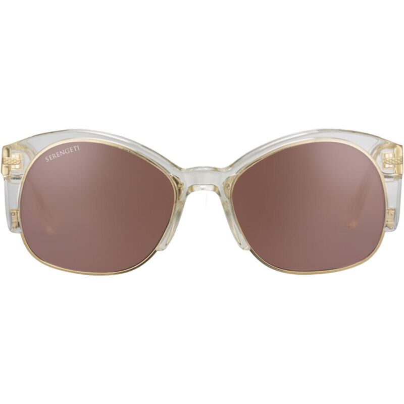 VINITA, Crystal Champagne Acetate with Shiny Bold Gold Metal-Mineral Polarized Drivers Gradient Cat 2 to 3, hi-res image number null